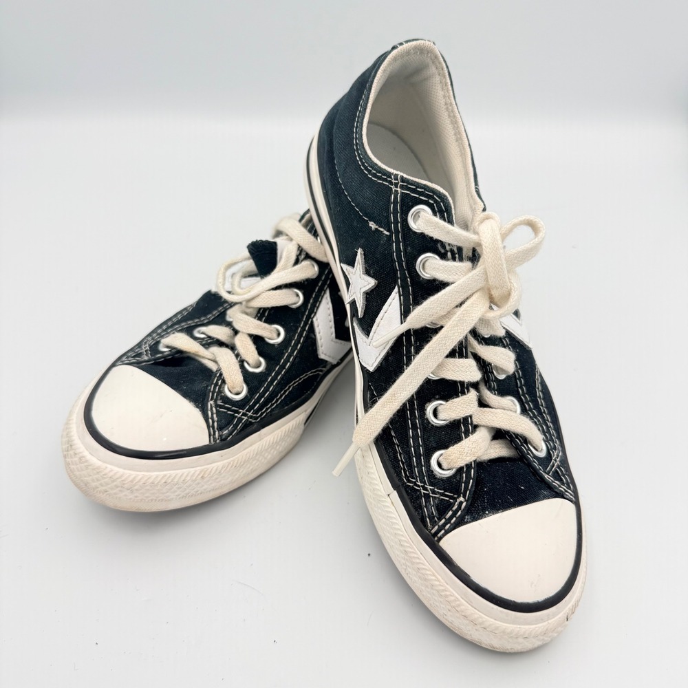 Converse Star Player Navy Blue Canvas Low Top Kids Sneakers A05219F Size 3.5Y